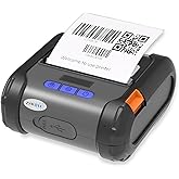 ZYWELL ZM04 1.0 Label Maker, Bluetooth Thermal Label & Receipt Printer Two-in-One 58mm/80mm,Portable for Android/Windows, NO iOS/MAC