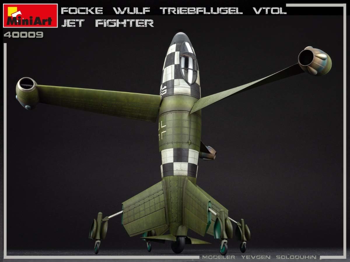 Miniart 1:35 - Focke-Wulf VTOL Triebflugel Jet Fighter, White, Small - Image 4