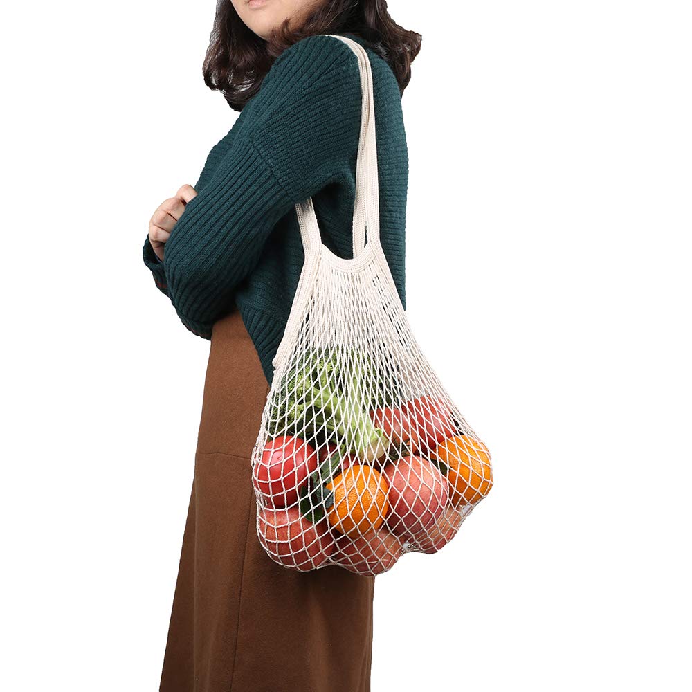 Reusable Produce Bags, Organic Cotton Mesh Bags for Grocery Shopping and Storage ，Machine Washable, Biodegradable, Eco-Friendly（11 Pack/2 Pack） (2)