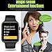 Evershop®Bluetooth Smart Watch with SIM Card Slot 2.5D ARC HD(Black)
