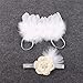 Fanamskl Baby Girl Headband With Angel Feather Wing Costume Photo Prop Outfit