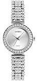 Quartz Watch Womens 30 Meters Waterproof Lady Watch with Stainless Steel Band