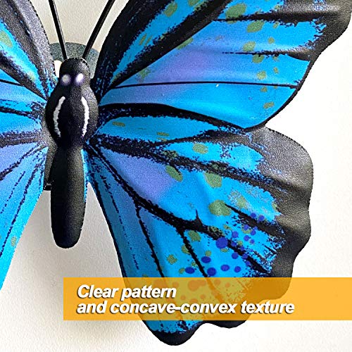 Download Eoorau Metal Butterfly Wall Art 3d Butterflies Wall Decor Sculpture Hanging For Indoor And Outdoor 3pack Pricepulse