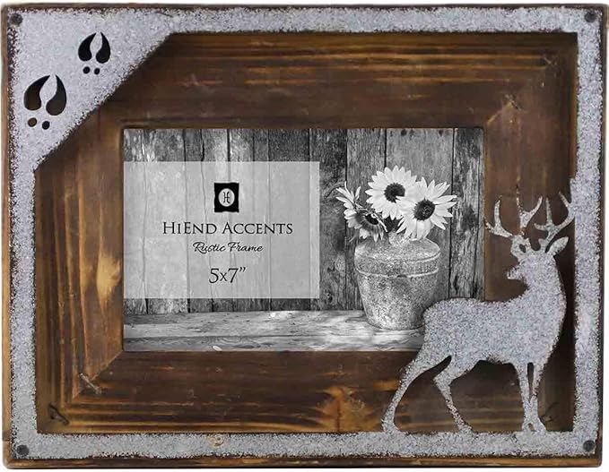 BLACK FOREST DECOR Whitetail Picture Frame