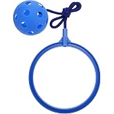 Wakauto 30" Lightweight Ankle Skip Ball for Kids &amp; Adults Outdoor Play | Plastic bounce toy for coordination, durable fitness toy, school and backyard activities, fun exercise