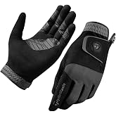 TaylorMade Golf RAIN CONTROL GLOVE (BLACK/GRAY, LARGE), BLACK/GRAY(LARGE, PAIR)