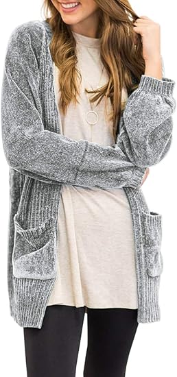 grey dress cardigan
