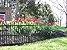 Specrail Roxbury ROXBURY24P Aluminum Spike Post Fence with Finial Cap, 39-Inch, Black