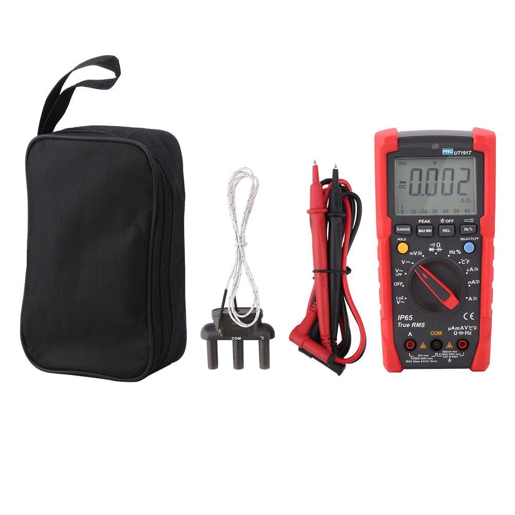 VBESTLIFE Multimetro Digitale AC 80-300V – Voltmetro Amperometro Con LCD A Colori, 100A, Misura Potenza E KWh, Contatore Energia