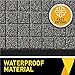 GRIP MASTER Durable Tough Natural Rubber Doormats, 29x17 Size, Waterproof Boots Scraper Mats, Commercial Heavy Duty Indoor Outdoor Door Mat for Winter Snow, Low-Profile Easy Clean, Black Lines