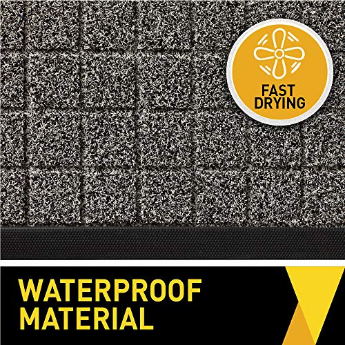 GRIP MASTER Durable All-Natural Rubber Doormats, 35x23, Waterproof Boot Scraper Mats, Heavy Duty Indoor Outdoor Large Size Door Mat for Winter Snow, Low-Profile Easy Clean, Brown Must Love Dogs - Thumbnail 3