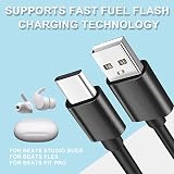 Aiivioll USB C Charger Cable 1m Black for Beats Fit Pro Studio Buds Solo 4 view 2
