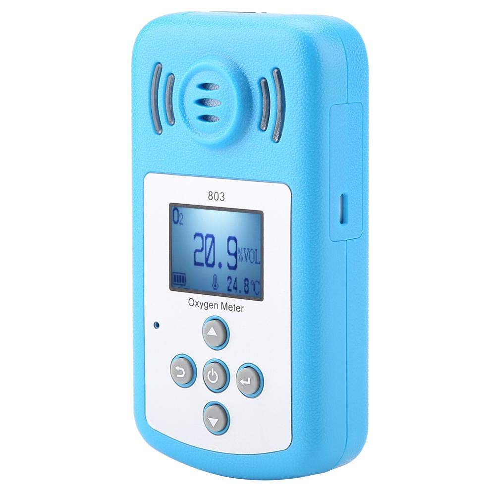 O2 Light Alarm Oumefar Blue Digital Display Oxygen Automotive O2 Analyzer Gas Leak ...