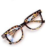 OPTOFENDY Oversized Blue Light Blocking Glasses for Women, Anti Eyestrain & UV Protection Square Computer Eyeglasses