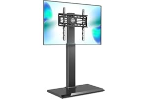 FITUEYES TV Stand for 26-65 inch TV Metal Base Stand Floor with Swivel and Height Adjustable Hold up to 88 lbs Max VESA 400x4