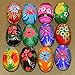 1 Dozen Hand Painted 12 Wooden Wood Easter Eggs Pysanky