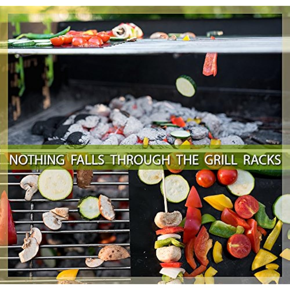 BBQ Grill Pads & Floor Mats Mat, Set Of 3 NonStick, Fireproof Sheets