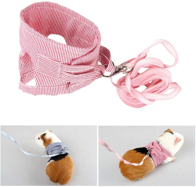 POPETPOP Guinea Pig Harness and Leash Set Soft Small Pet