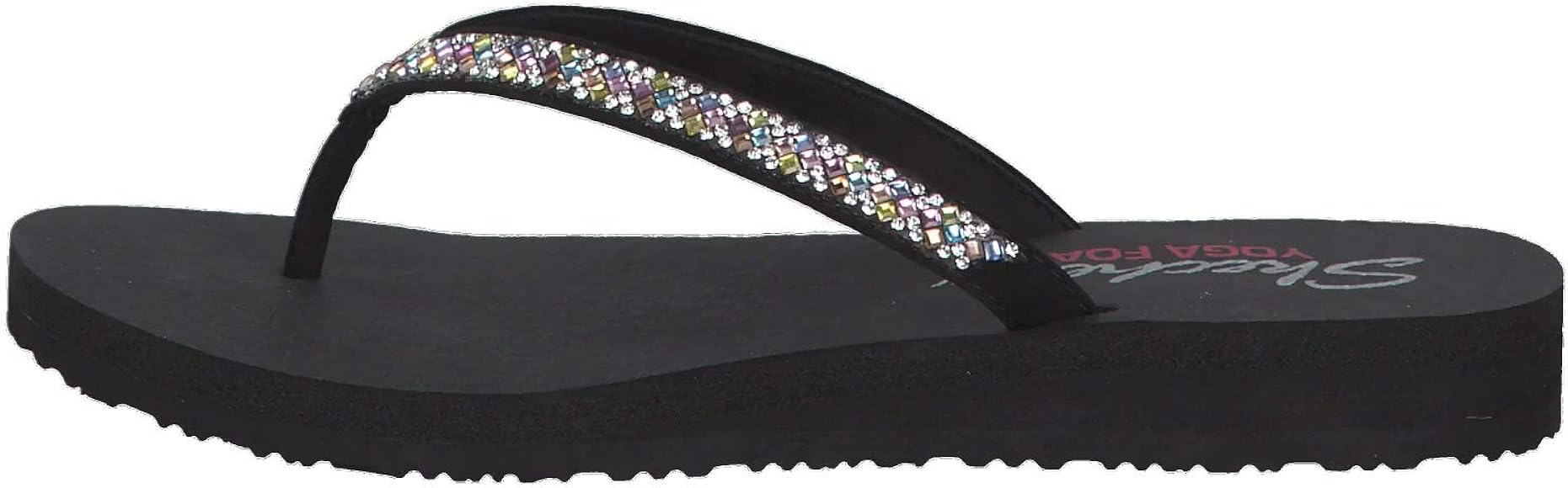 skechers womens yoga foam flip flops