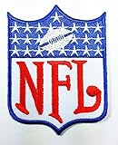 National Football Leagues NFL Logo Patch Embroidered Iron on Hat Jacket Hoodie Backpack Ideal for Gift/ 5.4cm(w) X 7.2cm(h)