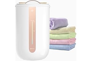 Keenray Towel Warmer for Bathroom, Towel Warmer Bucket with Heating Progress Bar, Fragrant Disc Holder, Leather Handle, Auto 