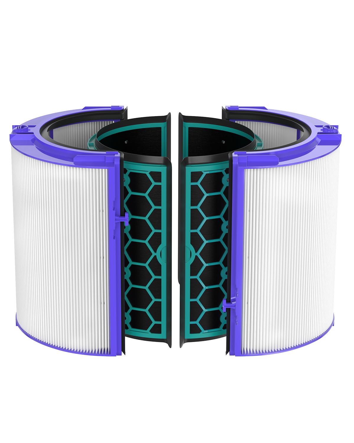 Photo 1 of Future Way TP04 Filter Replacement Compatible with Dyson TP04 / HP04 / DP04 Air Purifier, 360 Combi Glass True High Efficiency Air Filter & Activated Carbon Filter