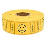 L LIKED 500 Raffle Tickets, Smile, Yellow