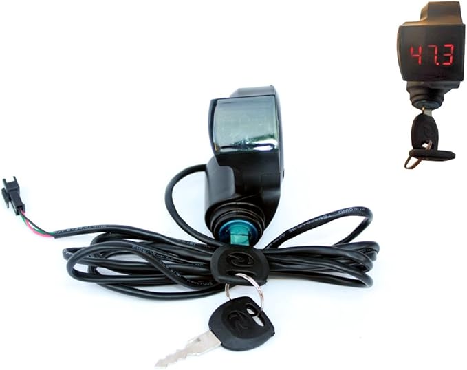 Electric Bike Controller Key Lock Switch Display Battery Voltage Number Electric Scooter Battery