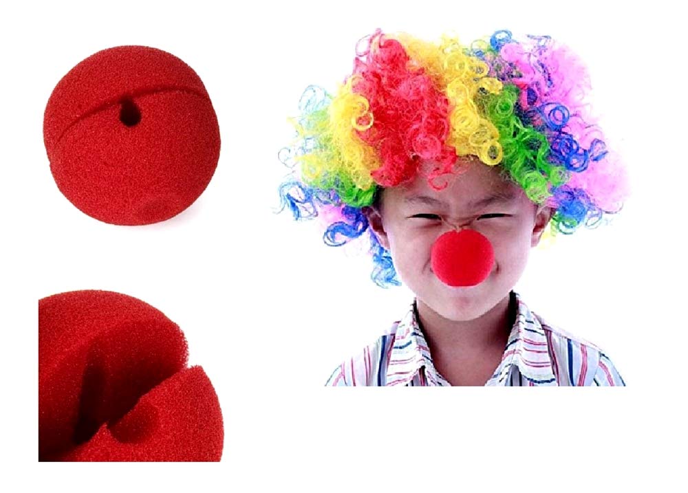 Lovelegis 10 pieces - Clown Nose - Clown - Red - Foam - Sponge - Carnival - Halloween - Disguise - Cosplay - Gift Idea for Christmas and Birthday