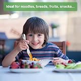 SwirlColor Pack of 2 Portable Stainless Steel Sporks Camping Cutlery Green view 4
