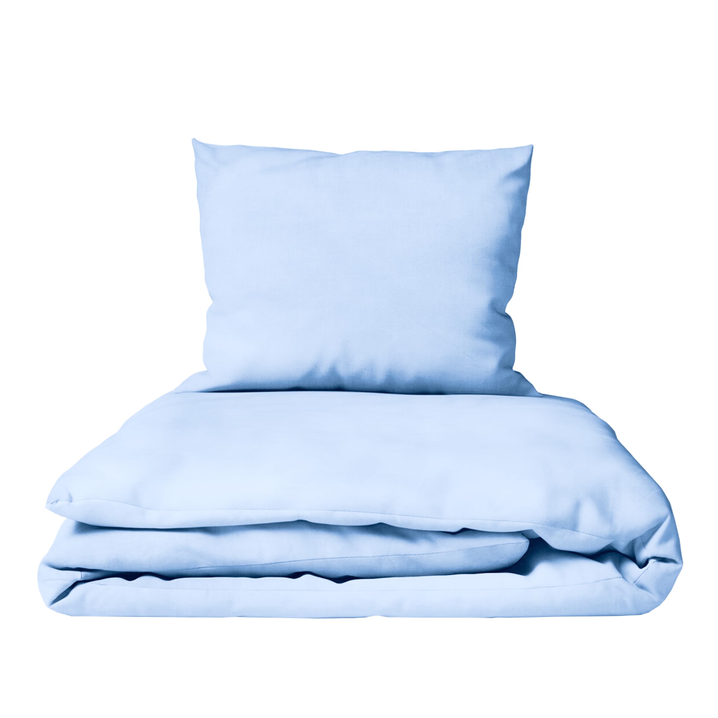 Baby Comfort 2 Piece Children Quilt Duvet & Pillow Set 80x70 cm 12M+ (Blue)