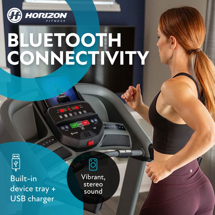 Horizon Fitness T101 Foldable Treadmill for Running and Walking with