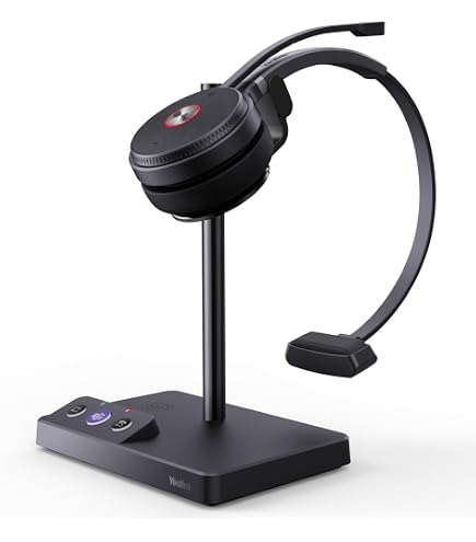 Yealink Busylight For Dect Headset 6.0 Yealink WH67 Standard UC DECT Wirelss Headset For Microsoft TEAMS, With Headset For Yealink Office Phone