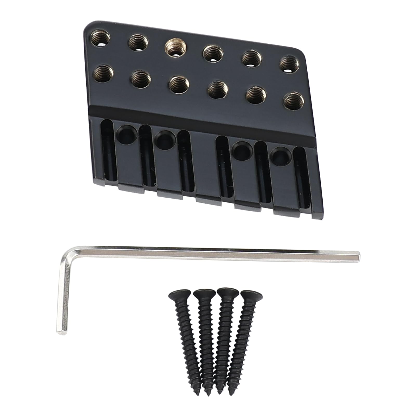 Photo 1 of OVSAL Brass Guitar String Locking Nut Fanned-fret Guitar Bridge String Locks for Headless 
