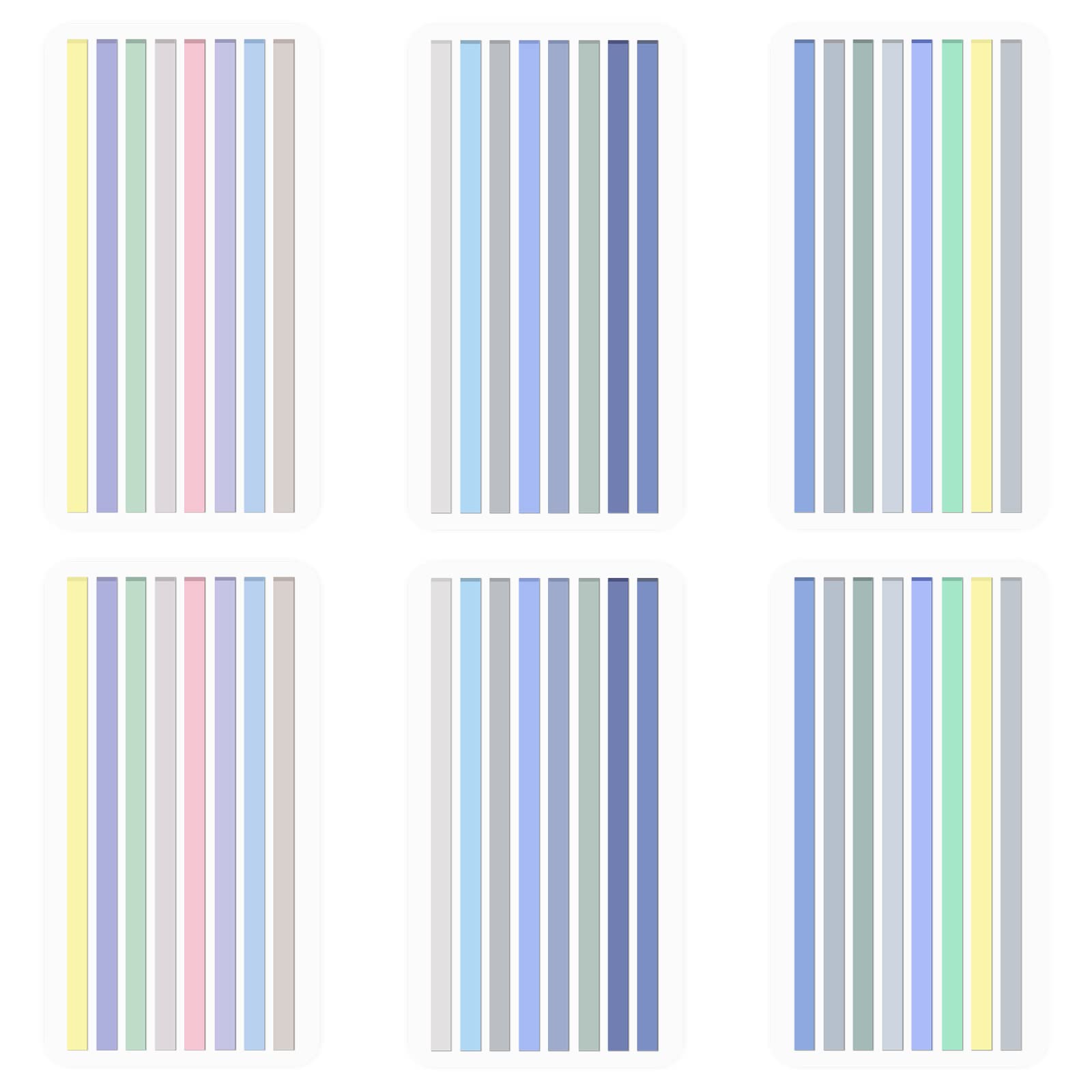 BAYTORY 960Pcs Transparent Highlighter Tape Reusable, Clear Sticky Tabs for Annotating Books, Long Highlighting Strips Page Markers Index Tabs, Sticky Notes Aesthetic Office School Supplies