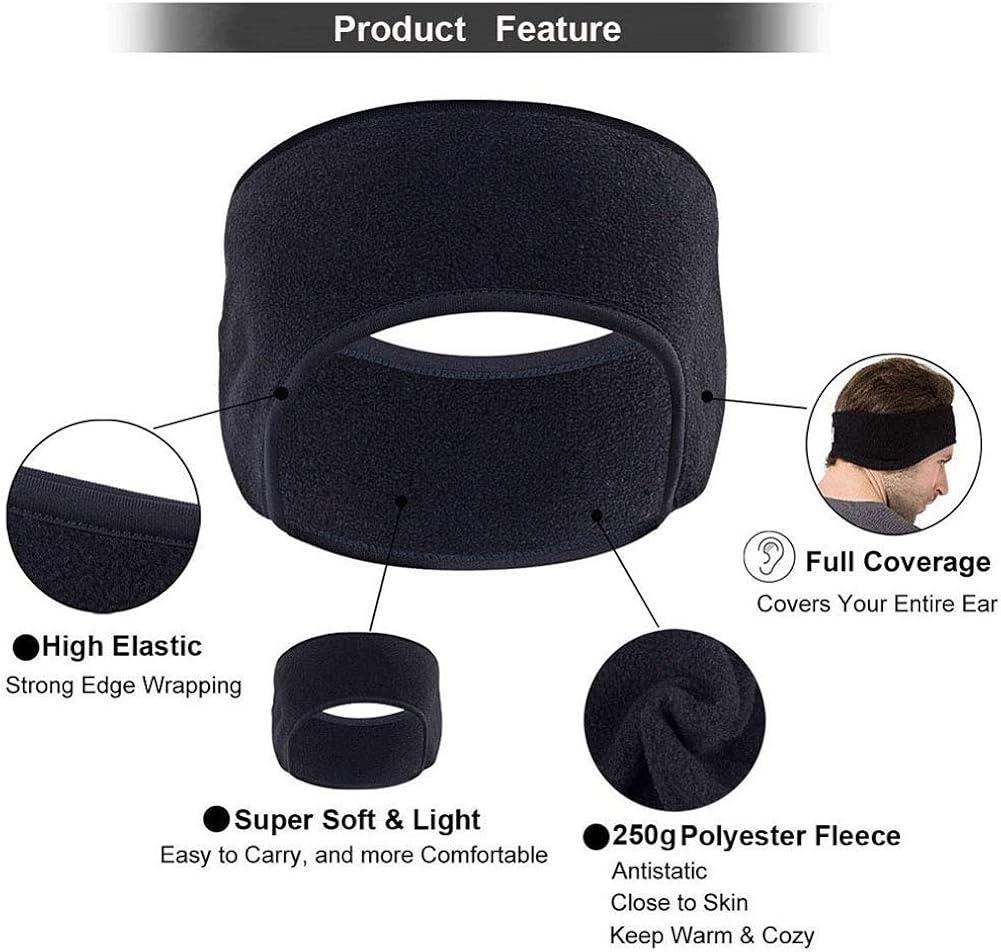 Atneato Ear Warmer Headband - Winter Ear Cover Running Ear Muffs for Men and Women : Sports & Outdoors