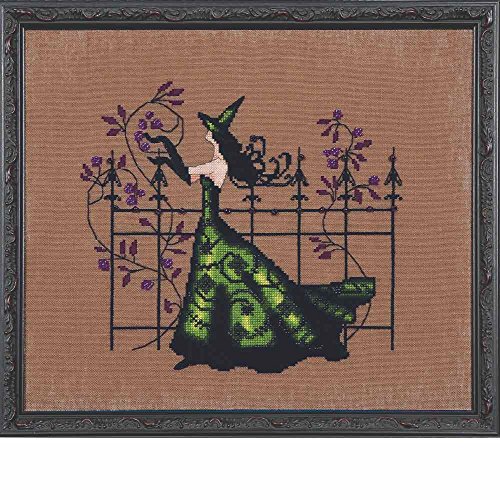 Mirabilia Gwen LINEN Kit Beaded Counted Cross Stitch by Nora Corbett Designs NC220 Bewitching Pixies (Bundle: Chart, Fabric, Beads)