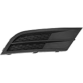 VekAuto 1pc Fog Light Grill for Volkswagen Jetta 2015-2018 Durable ABS Black Front Right Front Lower Bumper Fog Light Cover Inserts