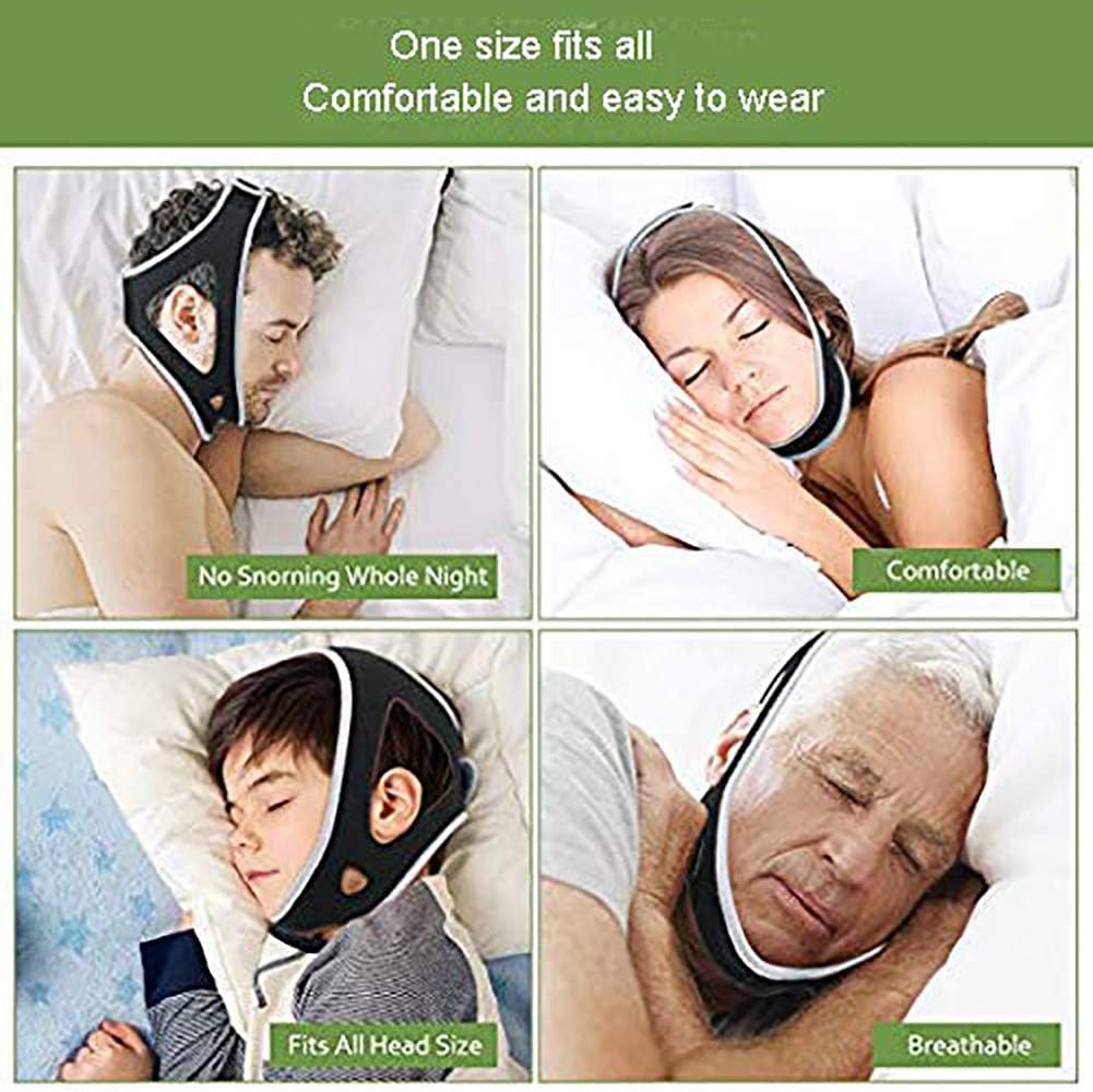Anti Snoring Snore Chin Strap Large, Resmed Cpap Supplies Chin Straps, Snore Stopper Chin Strap, Anti Snore Snoring Chin Strap Devices for Men Women Kids, Anti My Snoring Snore Solution: Health & Personal Care