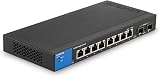 Linksys LGS308 Managed 8-Port Gigabit Ethernet Switch 2 SFP Uplinks