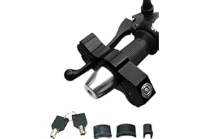 NAHNTAIPY Motorcycle Throttle Lock, Universal Heavy Duty Motorcycle Grip Handlebar Lock Fit for Motorbike Sports Bikes Scooter Mopeds ATVs Black