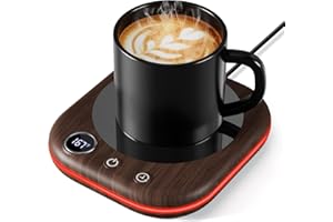 Coffee Mug Warmer Smart Cup Warmer for Desk, Upgrade Coffee Warmer with LED Light, 3 Temperature Control and Auto Shut Off El