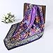 Oksale Women Ladies Floral Printed Square Scarf Scarve Head Wrap Shawl (Purple)