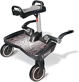 Lascal BuggyBoard Maxi+ Universal Buggy Board with Saddle Black view 1