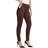 WILLIT Women's Yoga Dress Pants Skinny Work Slacks Leggings Slim Fit Stretch Office Casual Pants Pockets 27"/28"/29"/30"