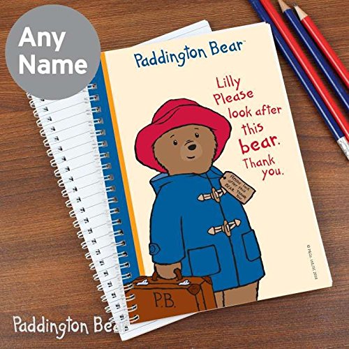 Paddington Bear Personalised School Notebook Lined Paper Kids Notepad