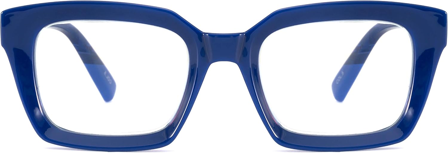 Alsenor Retro Oprah Style Oversized Eyeglass Frames Square Reading