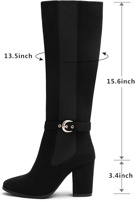 Katliu Womens Heeled Boots Suede