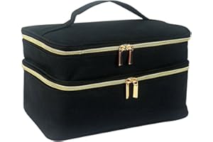 BAIRONG Double Layer Sewing Box Sewing Storage Organizer Sewing Tools Organizer and Storage, Sewing Accessories Organizers for Threads, Needles, Scissors, Kit (NO Accessories Included)