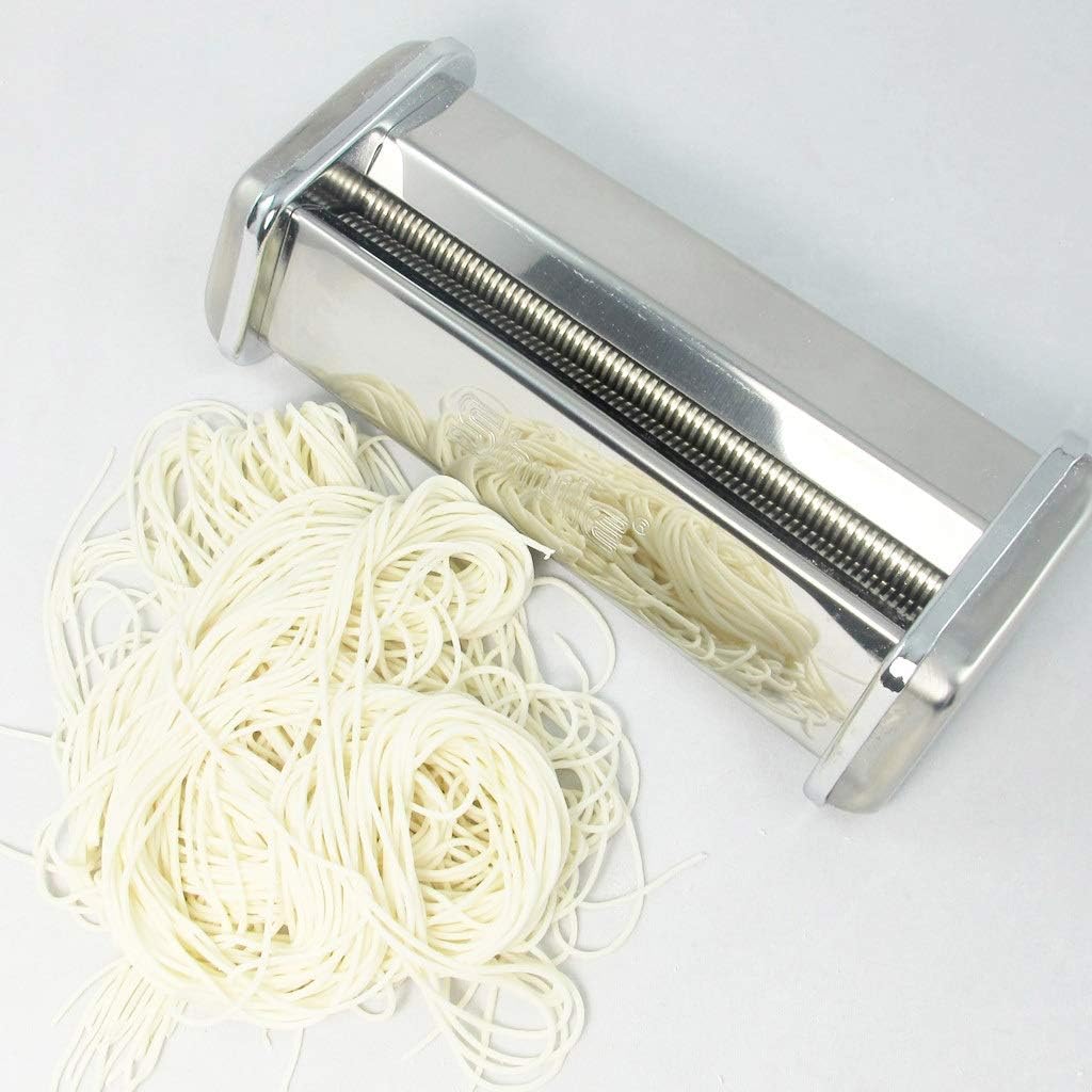 HIZLJJ Pasta Sheet Roller Attachment 1mm Knife Head Long Face Knife Head for Kitchen Aid Stand Mixer,Stainless Steel Pasta Maker Machine Accessories